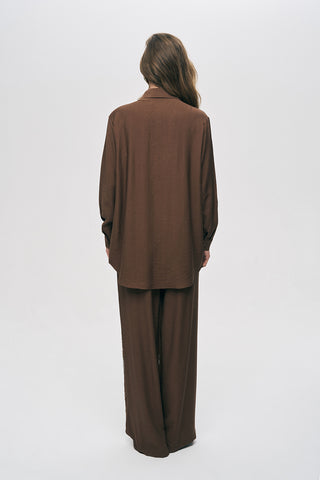 Kadın Oriental Kuş Ve Çiçek Boncuk İşlemeli Oversize Gömlek