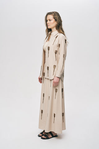 Kadın El İşçiliği Boncuk İşlemeli Gömlek