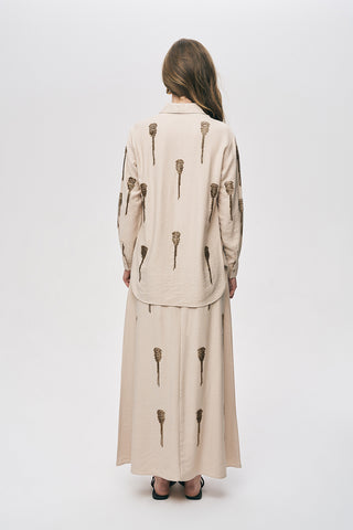 Kadın El İşçiliği Boncuk İşlemeli Gömlek