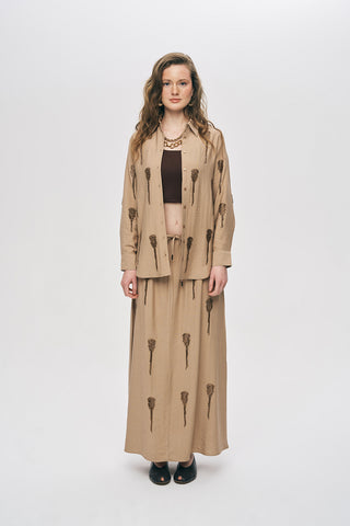 Kadın El İşçiliği Boncuk İşlemeli Gömlek