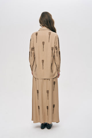 Kadın El İşçiliği Boncuk İşlemeli Gömlek