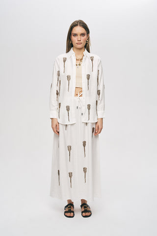 Kadın El İşçiliği Boncuk İşlemeli Gömlek