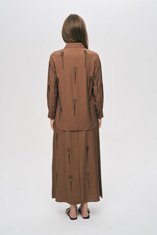 Kadın El İşçiliği Boncuk İşlemeli Gömlek