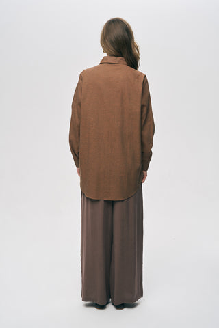 Kadın El İşçiliği Boncuklu ve Nakışlı Oversize Kesim Gömlek