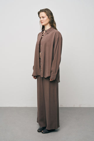 Kadın Basic Modal Uzun Kollu Klasik Gömlek