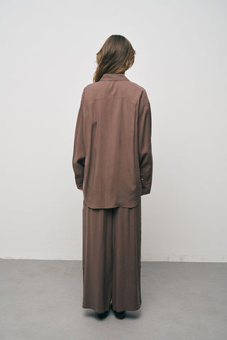 Kadın Basic Modal Uzun Kollu Klasik Gömlek