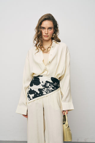 Kadın Basic Modal Uzun Kollu Klasik Gömlek