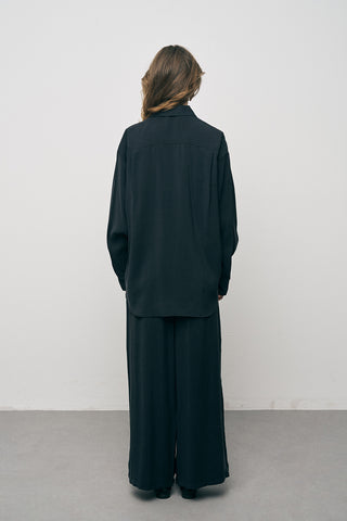 Kadın Basic Modal Uzun Kollu Klasik Gömlek