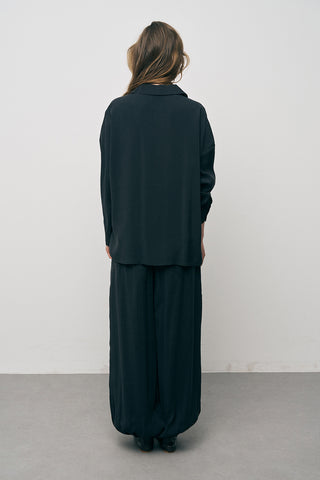 Kadın Basic Modal Düz Dökümlü Gömlek