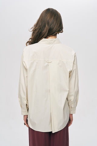Kadın Tek Cepli Minimalist Düz Renk Gömlek