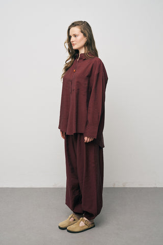 Kadın Lyocell Luxe İpeksi Düz Renk Basic Gömlek