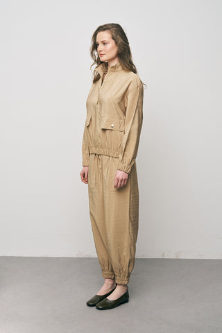 Kadın Comfort Beli ve Bileği Lastikli Fonksiyonel Bomber Ceket