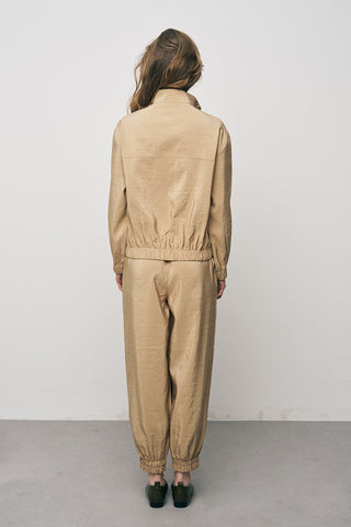 Kadın Comfort Beli ve Bileği Lastikli Fonksiyonel Bomber Ceket