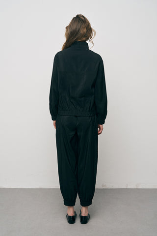 Kadın Comfort Beli ve Bileği Lastikli Fonksiyonel Bomber Ceket