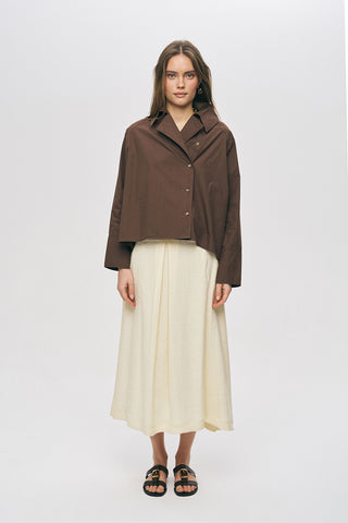 Kadın Kruvaze Görünümlü Asimetrik Kesim Modern Düz Renk Ceket