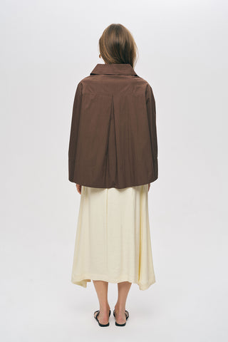 Kadın Kruvaze Görünümlü Asimetrik Kesim Modern Düz Renk Ceket