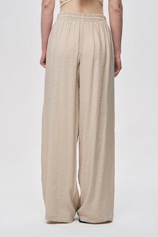 Kadın Önü ve Yanı Boncuk İşlemeli Bol Paça Pantolon