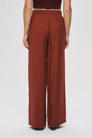 Kadın Önü ve Yanı Boncuk İşlemeli Bol Paça Pantolon