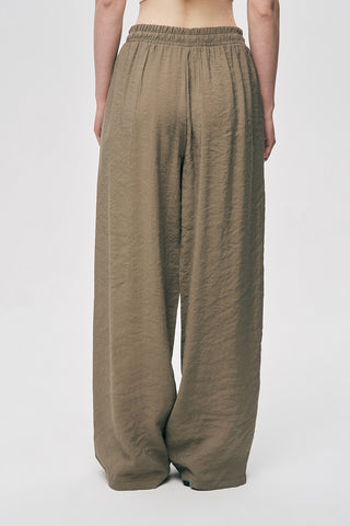 Kadın Önü ve Yanı Boncuk İşlemeli Bol Paça Pantolon