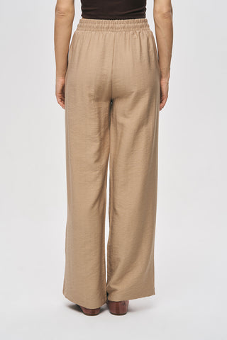 Kadın Oriental Kuş ve Çiçek Boncuk İşlemeli Dökümlü Palazzo Pantolon