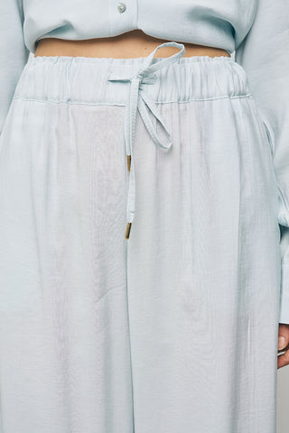 Kadın Basic Modal Bol Paça Beli Lastikli Dökümlü Pantolon