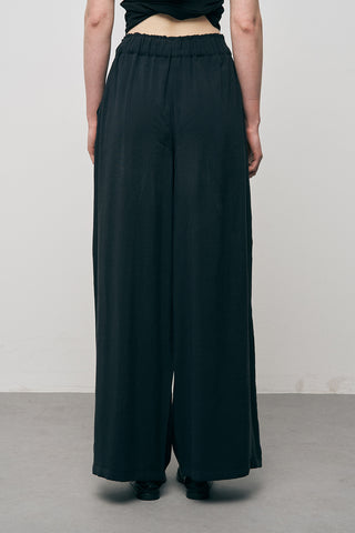 Kadın Basic Modal Bol Paça Beli Lastikli Dökümlü Pantolon