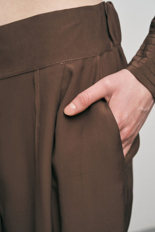 Kadın Modern Yüksek Bel Geniş Paça Düz Renk Palazzo Pantolon