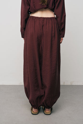 Kadın Lyocell Luxe İpeksi Dokulu Jogger Pantolon