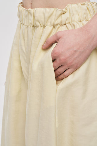 Kadın Beli Lastikli Düz Renk Modern Şalvar Pantolon