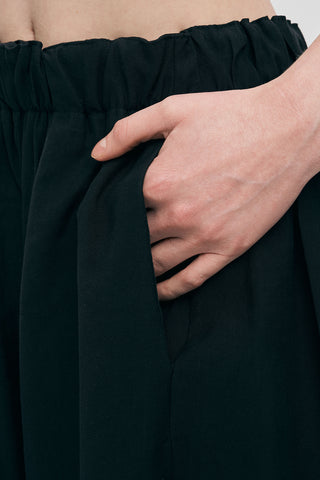 Kadın Beli Lastikli Düz Renk Modern Şalvar Pantolon