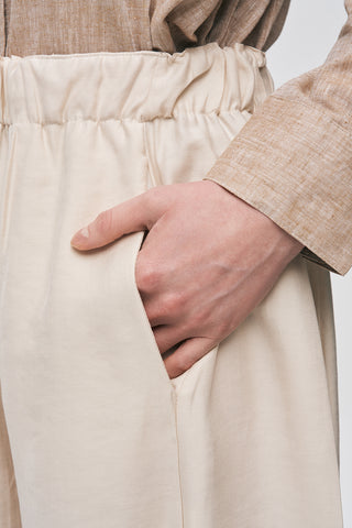 Kadın Beli Lastikli Düz Renk Modern Şalvar Pantolon