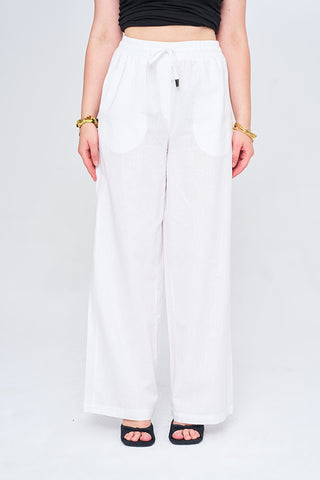 Kadın Düz Renk Wide Leg Pantolon