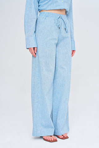 Kadın Düz Renk Wide Leg Pantolon