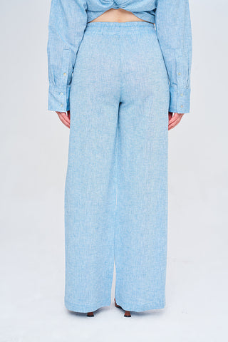 Kadın Düz Renk Wide Leg Pantolon
