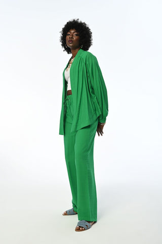 KADIN DÜZ RENK OVERSİZE KESİM KİMONO