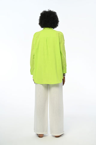 KADIN PAYETLİ OVERSIZE KESİM GÖMLEK