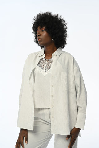 KADIN TEK CEPLİ İÇİ DANTEL ASKILI GÖMLEK