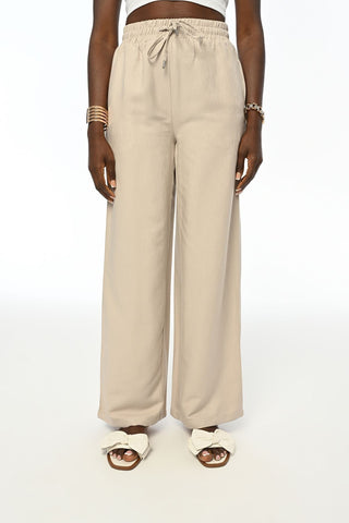 BELİ LASTİKLİ RAHAT KALIP BOL PAÇA RAHAT KALIP PANTOLON