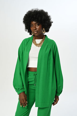 Düz Renk Oversize Kesim Kimono