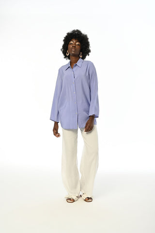 Kadın Arkası Bağlama Detaylı Düz Renk Gömlek