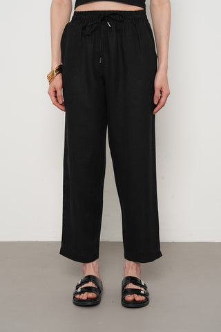 KADIN %100 İNCE KETEN REGULAR KALIP PANTOLON