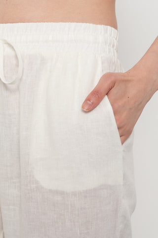 KADIN %100 İNCE KETEN REGULAR KALIP PANTOLON