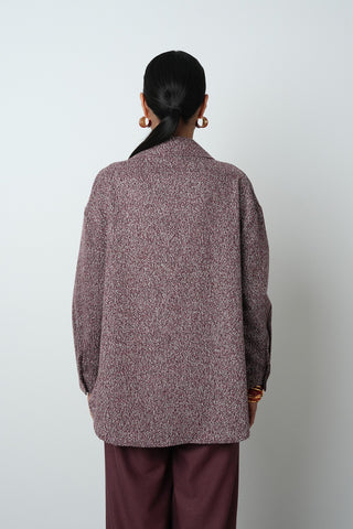 Kadın Çift Cepli Kırçıllı Altın Düğmeli Kışlık Ceket